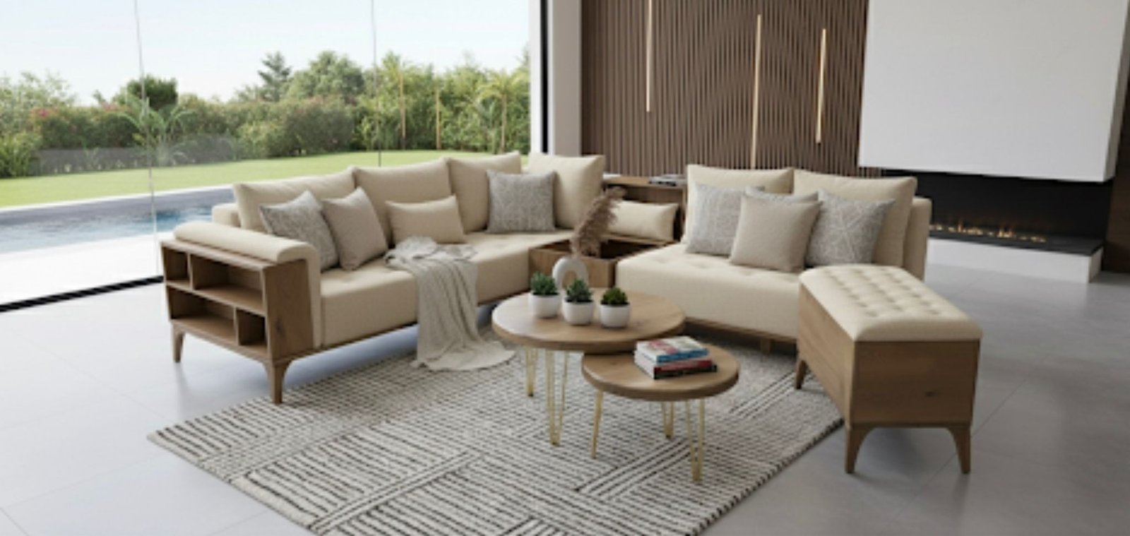 WhatsApp Image 2025-10-31 at 6.20.31 PM طقم كنب زاويه محلي (رفووف) قياس 5.5سم - الصورة 1