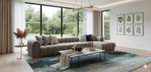 طقم كنب زاويه محلي (محزز 2026) 5 متر